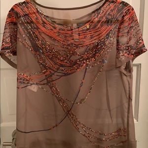 Moschino beaded print top